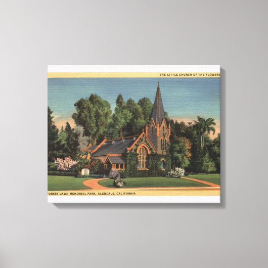 Toile Vue de la petite église des fleurs (Recto)