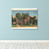Toile Vue de la petite église des fleurs (Insitu (Plancher de Bois))