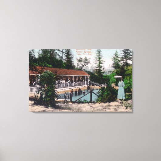 Toile Vue de la piscineAdams Springs, CA (Recto)