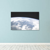 Toile Vue de la planète Terre depuis l'espace (Insitu (Plancher de Bois))