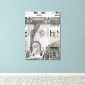 Toile Vue de la porte d'Okal Kaid-Bey, de "Monuments" (Insitu (Plancher de Bois))