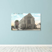 Toile Vue de la première église presbytérienne unie (Insitu (Plancher de Bois))