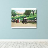 Toile Vue de la procession des pèlerins (Insitu (Plancher de Bois))