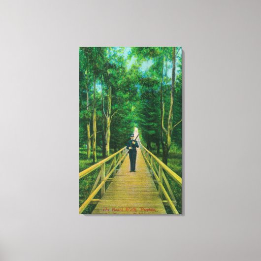 Toile Vue de la promenade au Presidio (Recto)