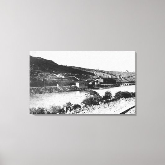 Toile Vue de la rivière Maupin, Oregon et Deschutes (Recto)