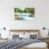 Toile Vue de la rivière Wild Cat et des chutes Jackson (Insitu(Chambre))