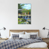 Toile Vue de la roue d'eau du lac Shadow Overshot (Insitu(Chambre))