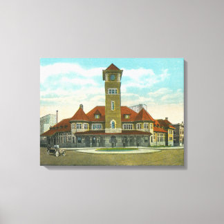 Toile Vue de la rue du Congrès depuis la Fidelity