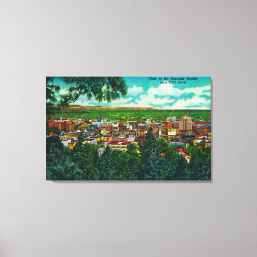 Toile Vue de la section Business de Cliff Drive (Recto)