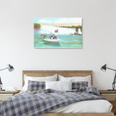 Toile Vue de la servante du bateau de plaisance (Insitu(Chambre))