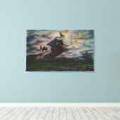 Toile Vue de la sorcière Salem sur sa chambre (Insitu (Plancher de Bois))