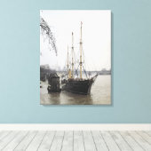 Toile Vue de la Tamise avec découverte de RRS (Insitu (Plancher de Bois))