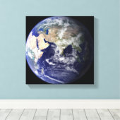 Toile Vue de la Terre depuis l'espace (Insitu (Plancher de Bois))