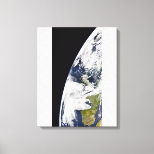 Toile Vue de la Terre depuis l'espace (Recto)