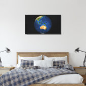 Toile Vue de la Terre entière montrant Indonésie, Océan (Insitu(Chambre))