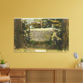 Toile Vue de la tombe des soldats britanniques (Insitu(Salon))