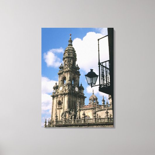 Toile Vue de la tour de l'horloge à l'angle de (Recto)