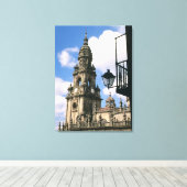 Toile Vue de la tour de l'horloge à l'angle de (Insitu (Plancher de Bois))