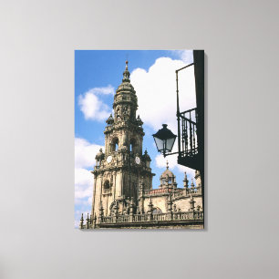 Toile Vue de la tour de l'horloge à l'angle de