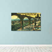 Toile Vue de la ville à partir d'une mission, Panama-CA (Insitu (Plancher de Bois))