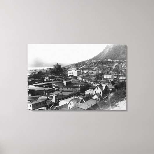 Toile Vue de la ville de Juneau, Alaska Photographie 3 (Recto)