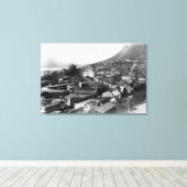 Toile Vue de la ville de Juneau, Alaska Photographie 3 (Insitu (Plancher de Bois))