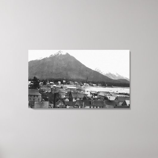 Toile Vue de la ville de Sitka, Alaska PhotoSitka, AK (Recto)