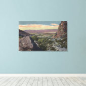 Toile Vue de la ville depuis le canyon de Tahquitz (Insitu (Plancher de Bois))