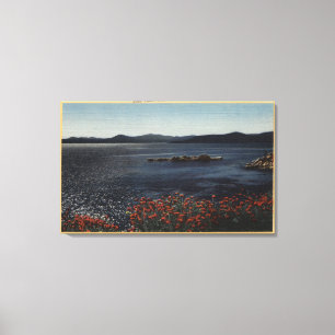 Toile Vue de lac des rivages du nord
