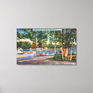 Toile Vue de lac Saratoga