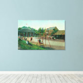 Toile Vue de l'aire de jeu pour enfants à Golden Gate (Insitu (Plancher de Bois))