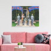 Toile Vue de l'alerte permanente de la garde couleur (Insitu(Salon))