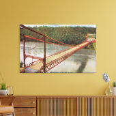 Toile Vue de l'ancien pont de suspension (Insitu(Salon))