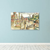 Toile Vue de l'ancienne ville de Babylone, depuis la Nur (Insitu (Plancher de Bois))