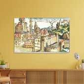 Toile Vue de l'ancienne ville de Babylone, depuis la Nur (Insitu(Salon))