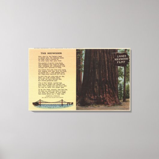 Toile Vue de Lanes Redwood Flat (Recto)