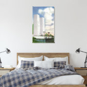 Toile Vue de l'atterrissage et des pylônes (Insitu(Chambre))