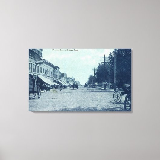 Toile Vue de l'avenue MontanaBillings, MT (Recto)