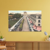 Toile Vue de l'avenue Pacific et de l'hôtel de ville (Insitu(Salon))