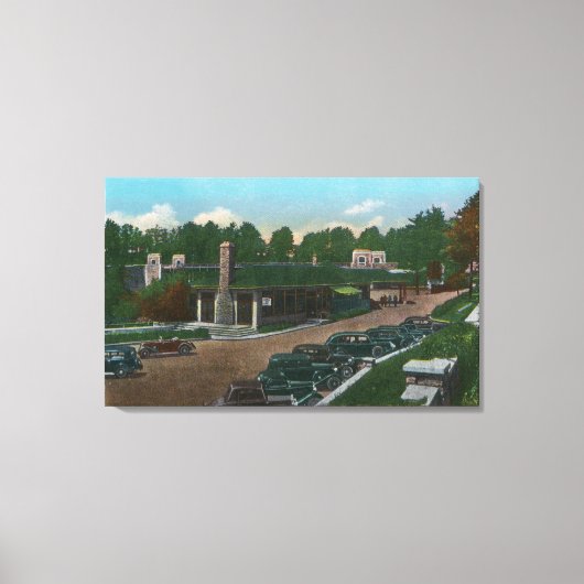 Toile Vue de l'entrée Ausable Chasm (Recto)