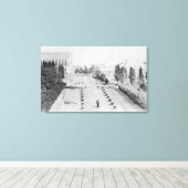 Toile Vue de l'entrée du campus de l'Université de Washi (Insitu (Plancher de Bois))