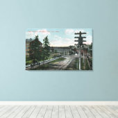 Toile Vue de l'entrée principale du triage de la Marine (Insitu (Plancher de Bois))