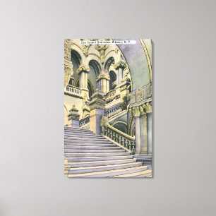 Toile Vue de l'escalier grand