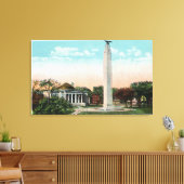 Toile Vue de l'Hôtel de Ville et du Mémorial MacDonough (Insitu(Salon))