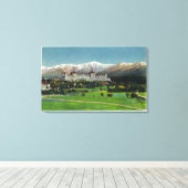 Toile Vue de l'hôtel Mt Washington, chaîne présidentiell (Insitu (Plancher de Bois))