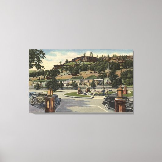 Toile Vue de l'hôtel principal à Richardson Springs (Recto)