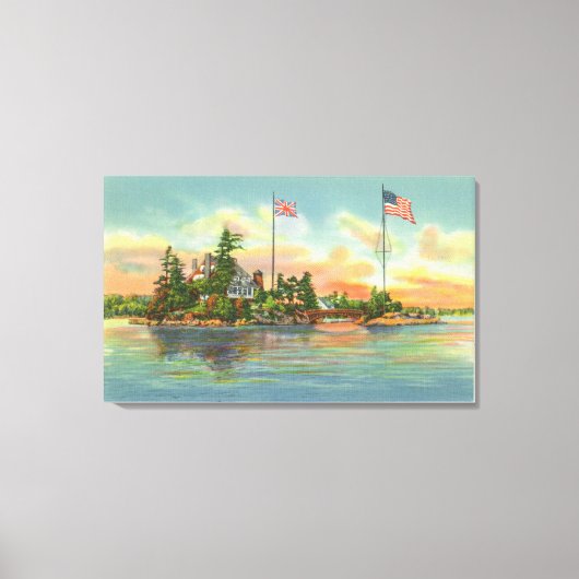Toile Vue de l'île de Zavikon (Recto)