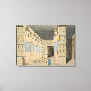 Toile Vue de l'intérieur du temple chez Ybsombul, NU