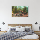 Toile Vue de Lumberjacks, Scène de journalisationSterlin (Insitu(Chambre))