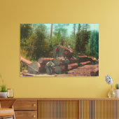 Toile Vue de Lumberjacks, Scène de journalisationSterlin (Insitu(Salon))